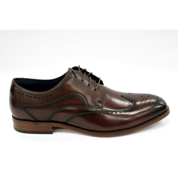 Men's Stacy Adams Brown Brayden Leather Lace Up Dress Shoes 25635-200