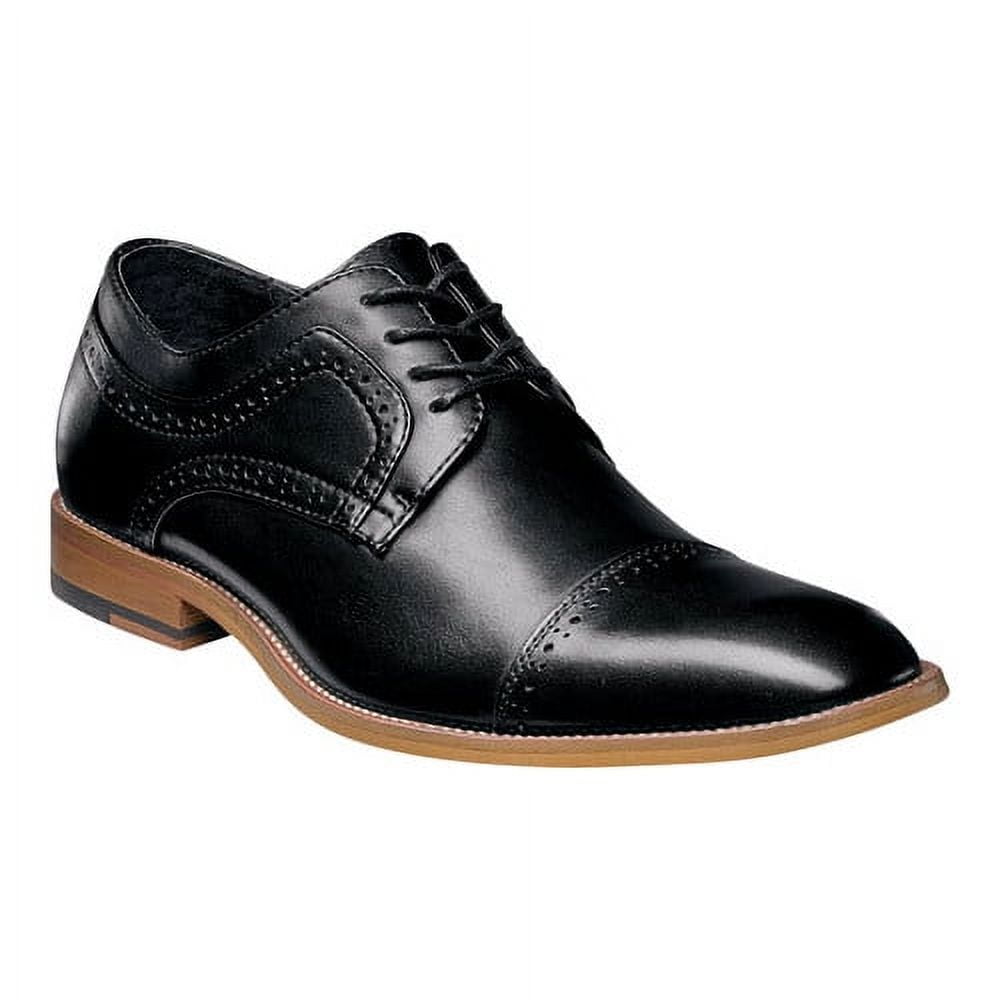 Stacy Adams Square Toe Dress Shoes Black Leather Men's Size 11 M