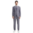 thumbnail image 1 of Men's Stacy Adams Hybrid-Fit 3pc Notch Lapel Suit Set, Jacket Vest and Pants, 1 of 4