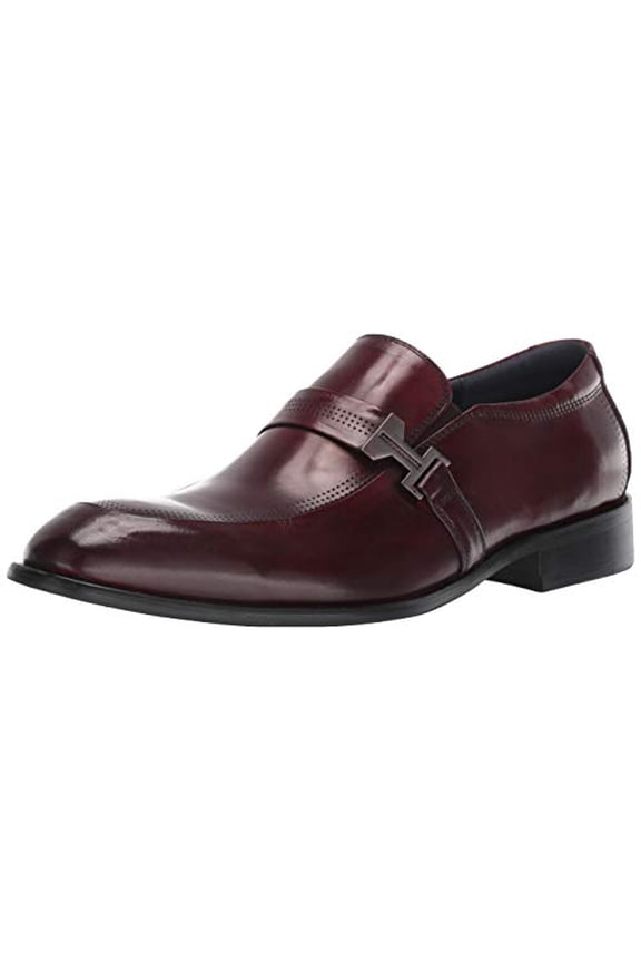 Men's Jonas Moc Toe Slip on Loafer Burgundy color: Burgundy, size: 7M