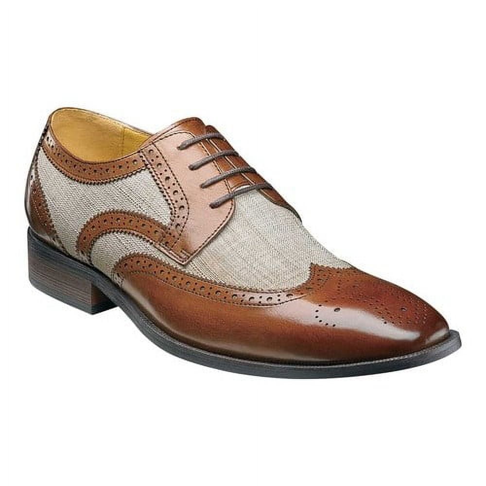 Stacy Adams Kemper Men's Leather/Canvas Wingtip Oxford - Walmart.com