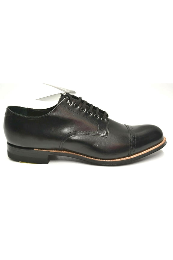 Men's Stacy Adams Madison Black Leather Cap Toe Dress Shoes