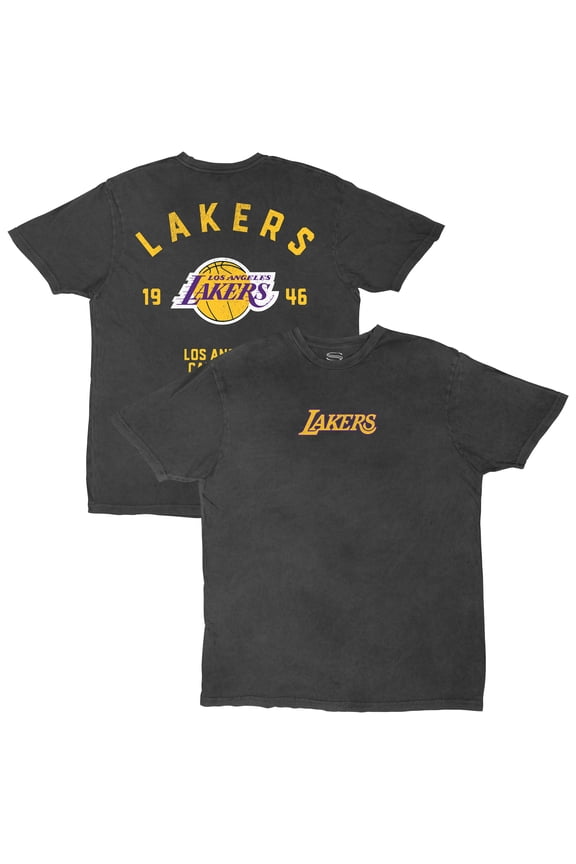 Men's-Stadium Essentials Charcoal Los Angeles Lakers Get Back Oversized Vintage T-Shirt