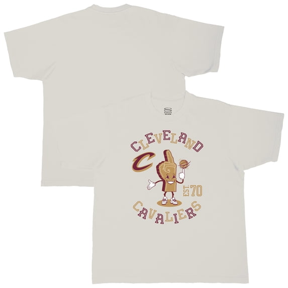 Men's-Stadium Essentials Cream Cleveland Cavaliers Number One Oversized T-Shirt