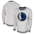 thumbnail image 1 of Men's Stadium Essentials Heather Gray Dallas Mavericks Club Level Pullover Sweatshirt, 1 of 3