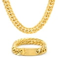 thumbnail image 1 of Men's Stainless Steel 316L 12mm Miami Cuban  Link Chain Necklace, 1 of 7