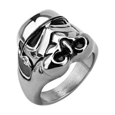 Star Wars Storm Trooper 3D Ring - Stainless Steel Collector's Jewelry For Men & Women