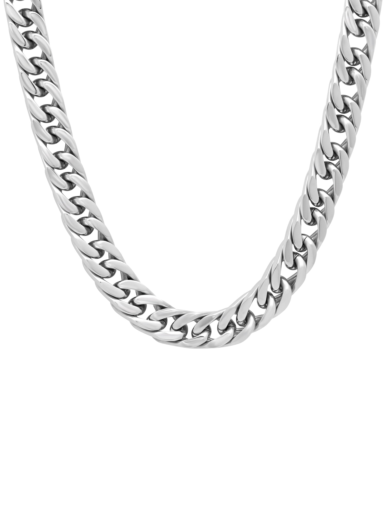 Men's Stainless Steel 9MM Curb Link Chain Necklace 22" - Brilliance Fine Jewelry