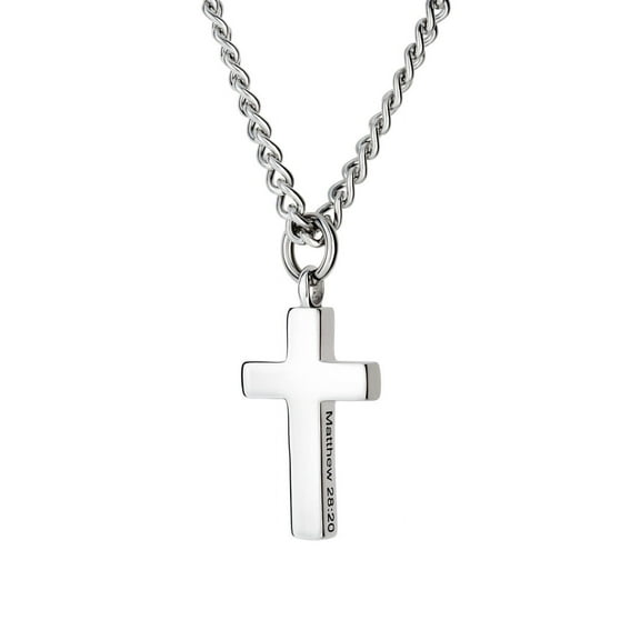 Shields of Strength Men's Always Cross Necklace Matthew 28:20 by Shields of Strength