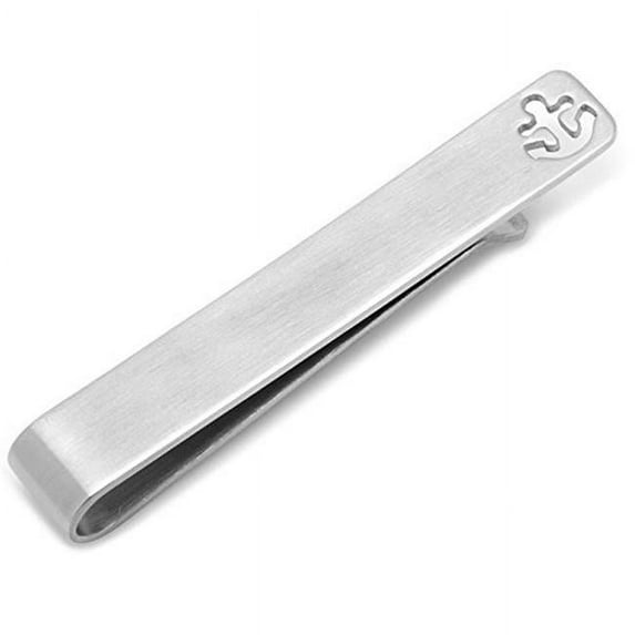 Men's Ox and Bull Stainless Steel Anchor Tie Bar