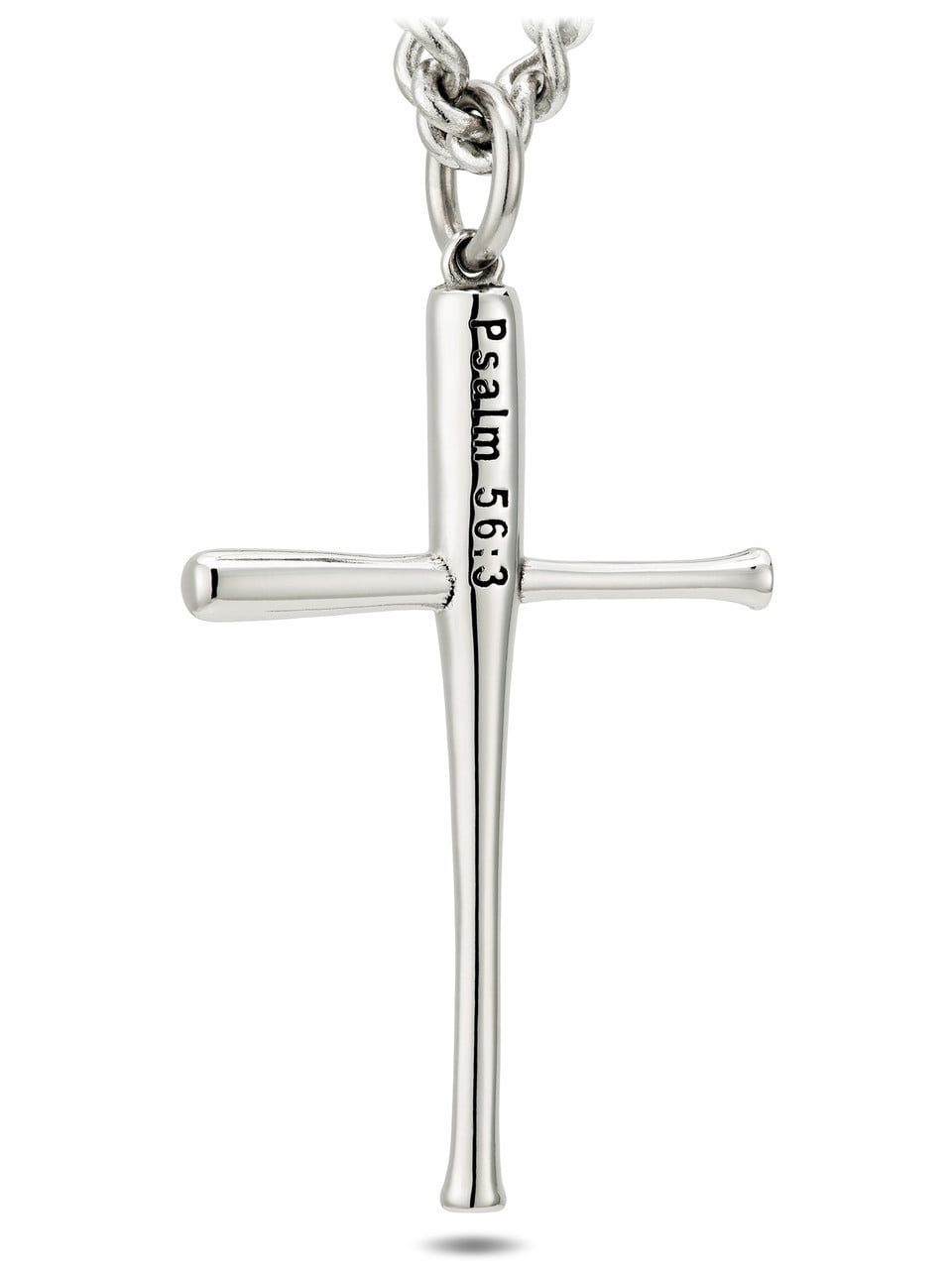 Mens baseball bat cross necklace sale