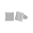 thumbnail image 1 of Men's Stainless Steel CZ Stud Earrings - Mens Accessory, 1 of 4