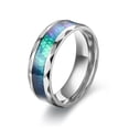 thumbnail image 1 of Mens Stainless Steel Diamond Cut Ring Fashion Jewelry For Men Elegant Ring Durable Everyday Wear Accessory Now, 1 of 4