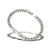 Mens Stainless Steel Dumbbell Bracelet by Shields of Strength