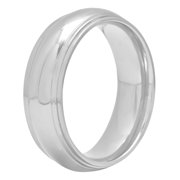 Men's Stainless Steel High Polish Ring, 8mm
