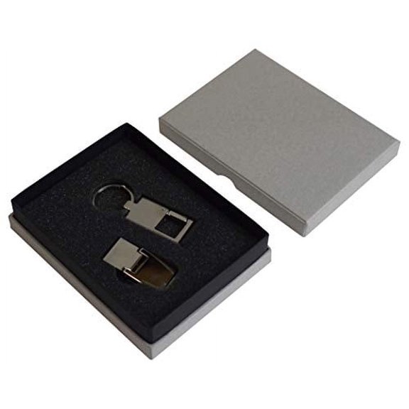 Men's Stainless Steel Slim Money Clip & Key Chain Combo Wallet Credit Card Key Holder
