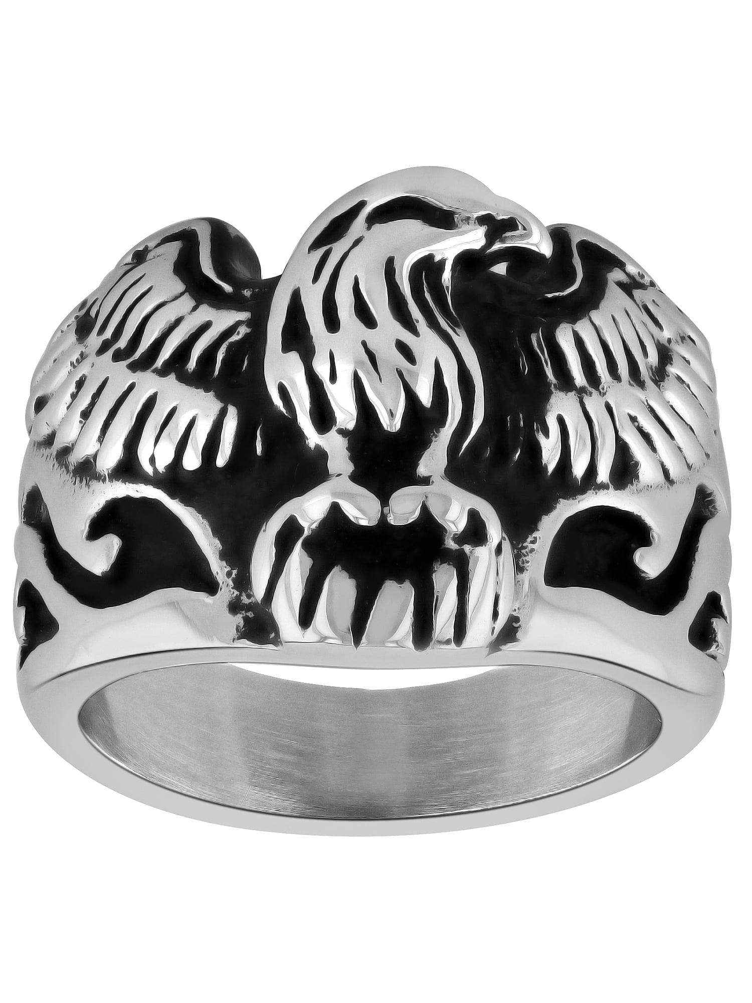 Men's Stainless Steel Spread Eagle Ring