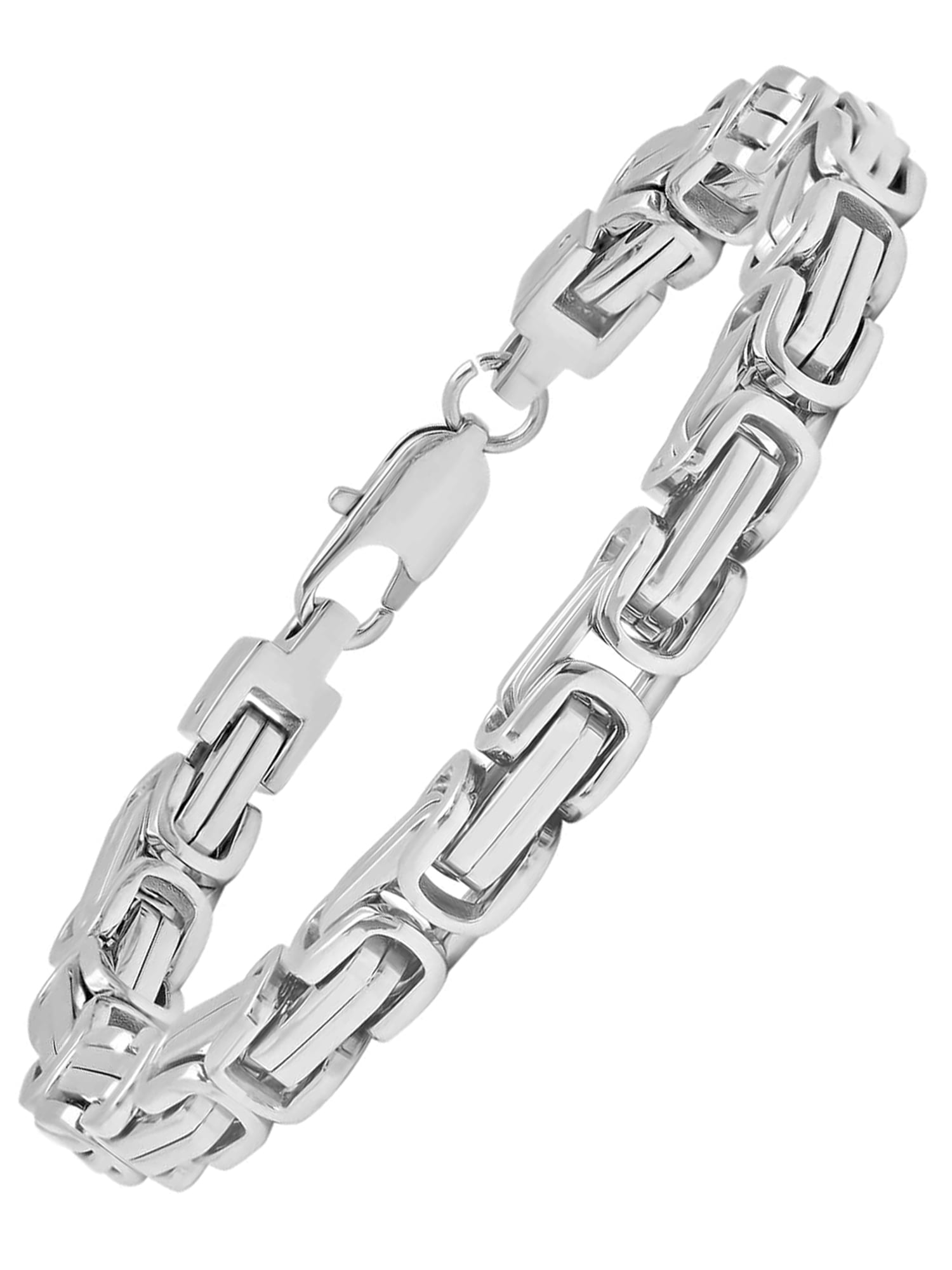 Davieslee Byzantine Chain Bracelet for Men Gold Black Silver Color  Stainless Steel Mens Bracelets Jewelry 6811mm LKBM31