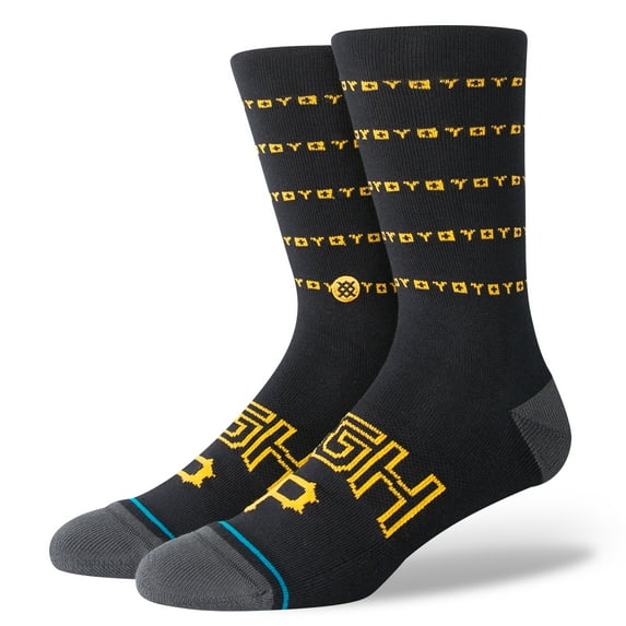 Men's Stance Black Pittsburgh Pirates 2023 City Connect Crew Socks
