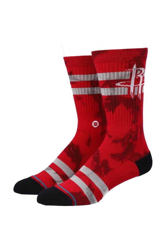 Men's Stance Houston Rockets Tie-Dye Crew Socks
