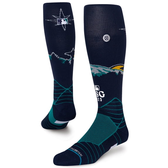Men's Stance Navy 2023 MLB All-Star Game Home Run Derby Galaxy Over the Calf Socks