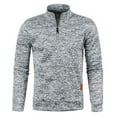 thumbnail image 1 of Men‘s Stand Collar Pullover Zipper Twist Knit Pullover Men‘s Thicker Sweatshirts Autumn Solid Color Turtleneck Sweaters, 1 of 7