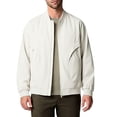 thumbnail image 1 of Men's Stand Collar Track Jacket, Solid Color Zippered Long Sleeve With Pockets, Elastic Cuffs Casual Sports Outerwear Beige L, 1 of 8