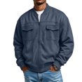 thumbnail image 1 of Men's Standard Full-Zip Midweight Sweatshirt with Pockets Fall Winter Spring Jacket, 1 of 7