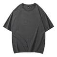 thumbnail image 1 of Men's Star Sequins Short Sleeve T-Shirt - Round Neck, Korean Style, Polyester, Party/Casual/Daily, 1 of 2