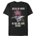 thumbnail image 1 of Men's Star Trek Boldly Go Where No Cat Has Gone  Graphic Tee Black X Large, 1 of 4