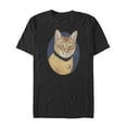 thumbnail image 1 of Men's Star Trek Captain Kirk Cat  Graphic Tee Black 5X Large, 1 of 4