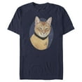 thumbnail image 1 of Men's Star Trek Captain Kirk Cat  Graphic Tee Navy Blue Medium, 1 of 5