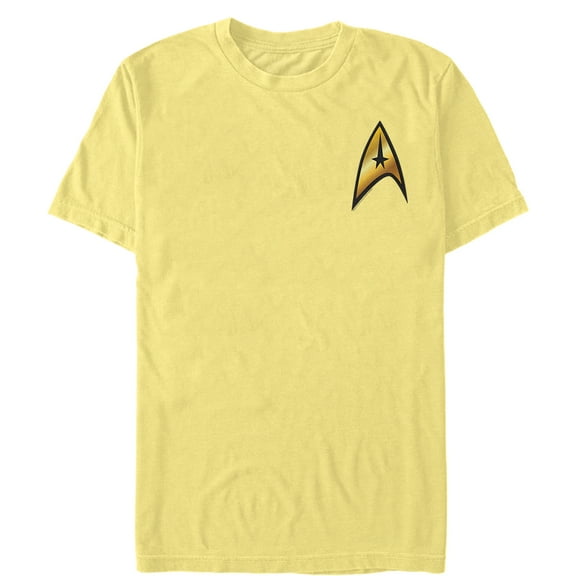 Men's Star Trek Command Starfleet Badge  Graphic Tee Banana Large