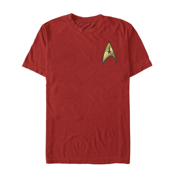 Men's Star Trek Command Starfleet Badge Graphic Tee Red X Large
