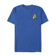 Mens Star Trek Command Starfleet Badge Graphic Tee Royal Blue 2X Large