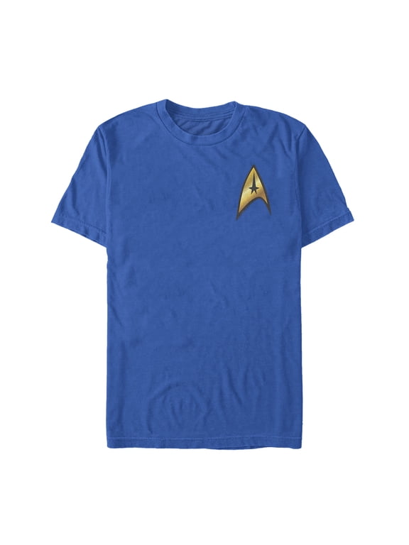 Men's Star Trek Command Starfleet Badge Graphic Tee Royal Blue 2X Large