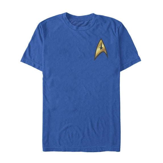 Men's Star Trek Command Starfleet Badge Graphic Tee Royal Blue X Large