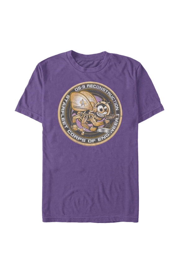 Men's Star Trek: Deep Space Nine Starfleet Corps Of Engineers Graphic Tee Purple X Large