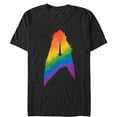 thumbnail image 1 of Men's Star Trek: Discovery Artistic Rainbow Starfleet Logo  Graphic Tee Black Large, 1 of 4