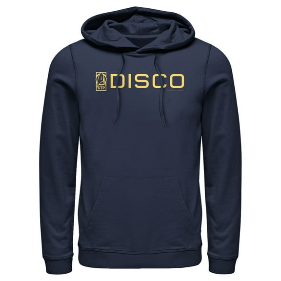 Men's Star Trek: Discovery CTP DISCO Logo  Pull Over Hoodie Navy Blue 2X Large