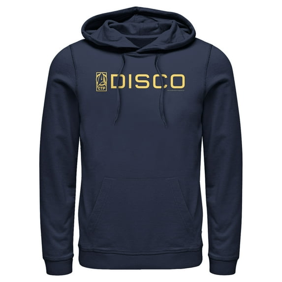 Men's Star Trek: Discovery CTP DISCO Logo Pull Over Hoodie Navy Blue 2X Large