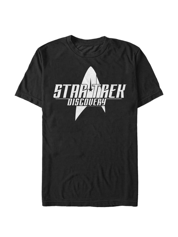 Men's Star Trek: Discovery Classic Show Logo Graphic Tee Black Small
