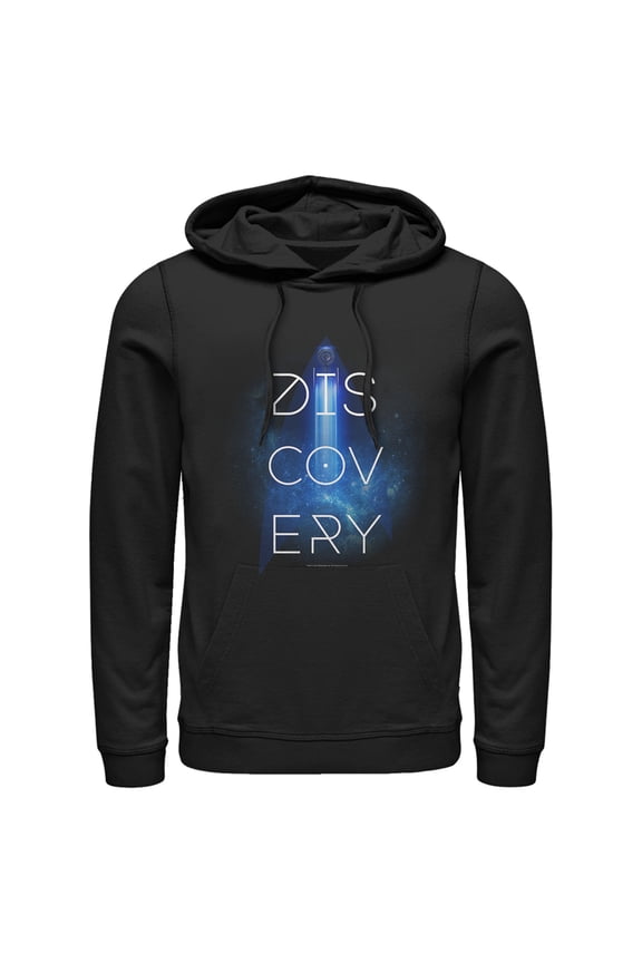 Men's Star Trek: Discovery Discovery Galaxies Pull Over Hoodie Black X Large