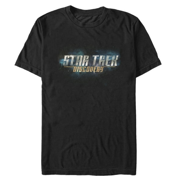 Men's Star Trek: Discovery Galactic Title Logo  Graphic Tee Black 3X Large