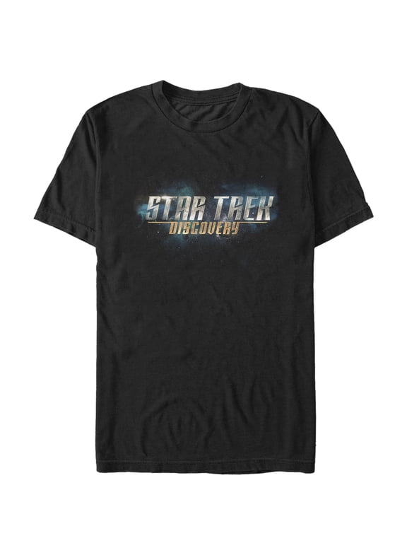 Men's Star Trek: Discovery Galactic Title Logo Graphic Tee Black 3X Large