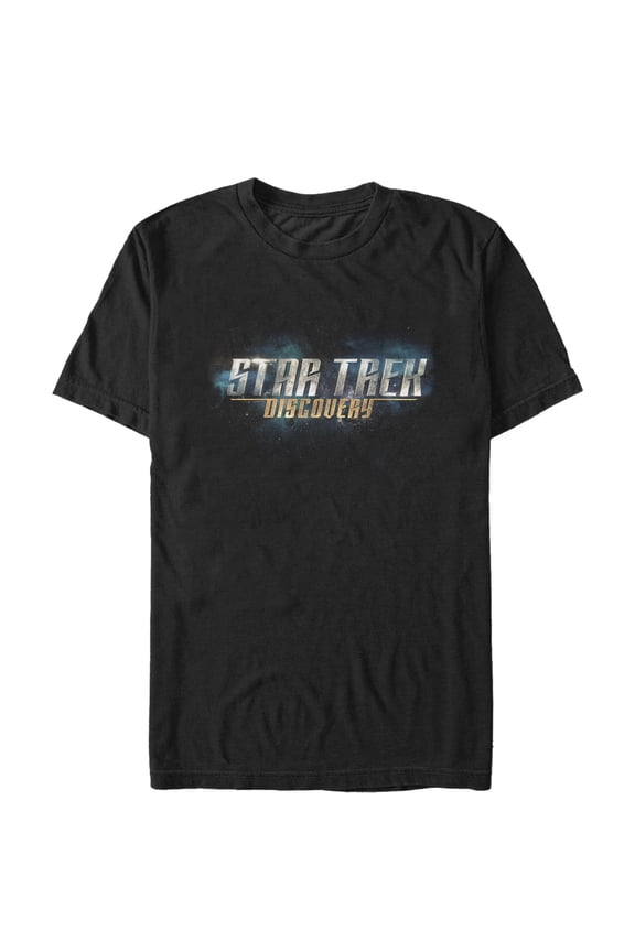 Men's Star Trek: Discovery Galactic Title Logo Graphic Tee Black Medium