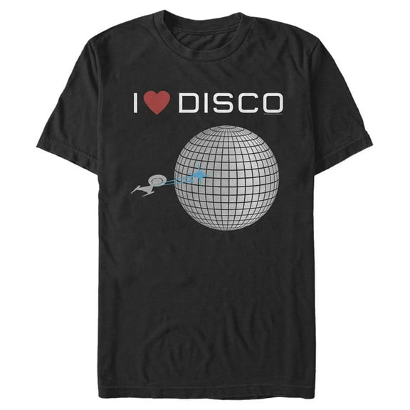Men's Star Trek: Discovery I Love Disco  Graphic Tee Black Large
