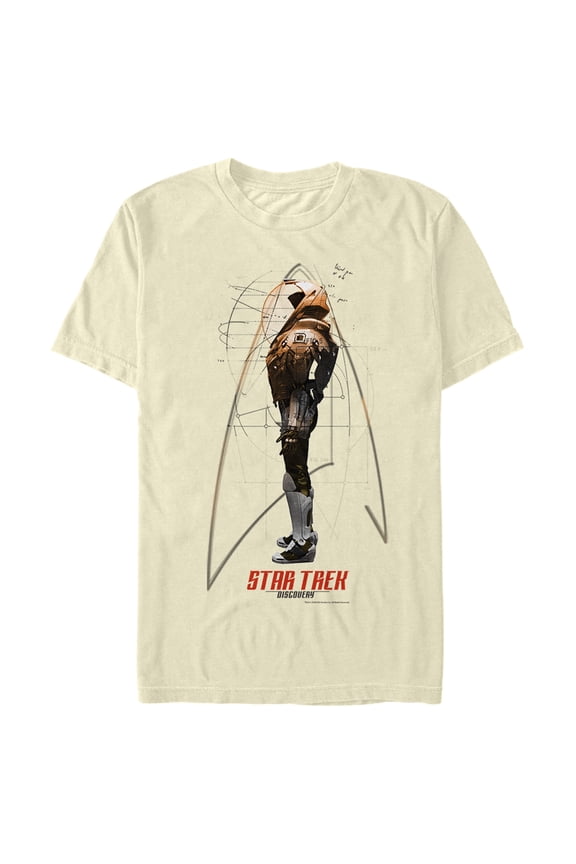 Men's Star Trek: Discovery Michael Burnham Suit Graphic Tee Beige 3X Large