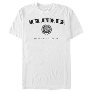 Men's Star Trek: Discovery Musk Junior High Black Logo  Graphic Tee White Large