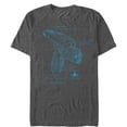 thumbnail image 1 of Men's Star Trek: Discovery Phaser Schematics  Graphic Tee Charcoal Heather 2X Large, 1 of 4